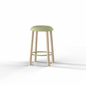 Twirl wooden stool