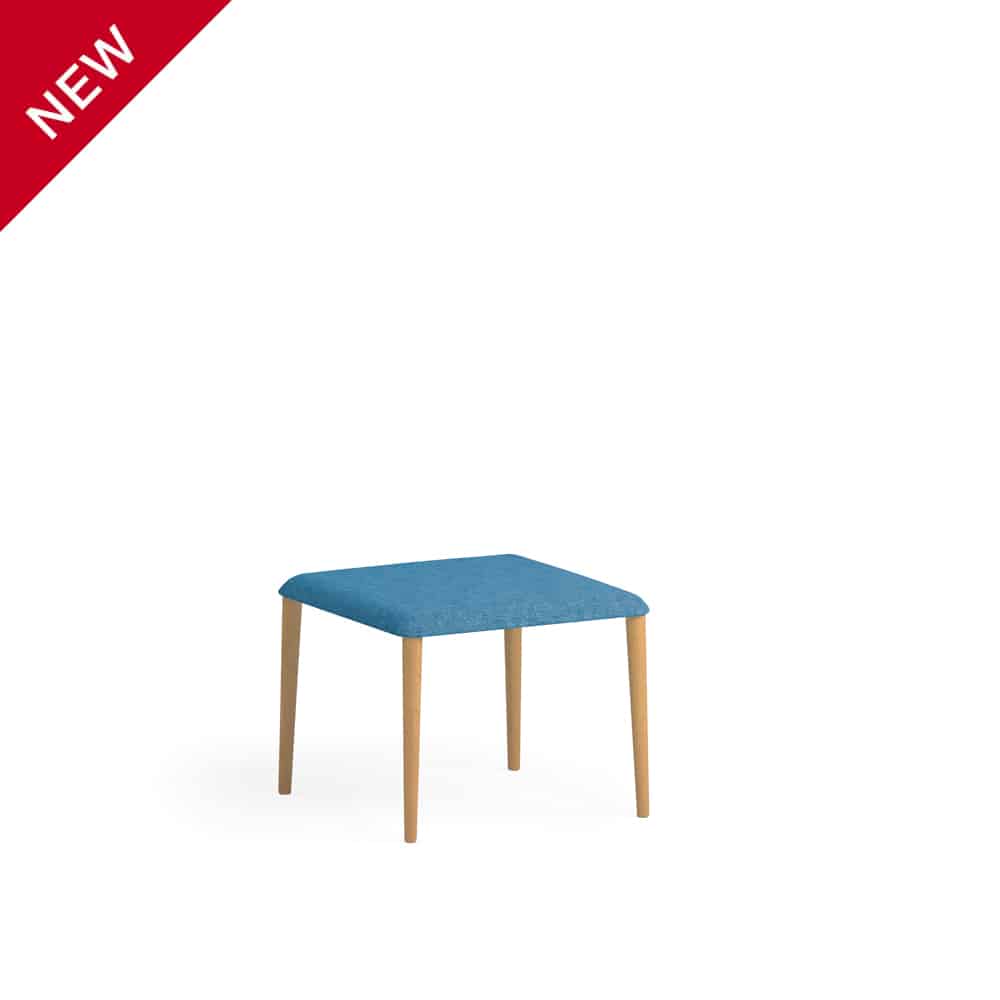 Sloop 70 pouf con gambe in legno Segis